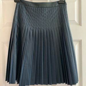 Rebecca Taylor pleated faux leather skirt